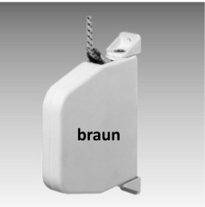 Schnurwickler braun, schwenkbar, aufklappbar (Scharnier)