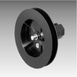 Steckgurtscheibe f�r Achtkant-Stahlwelle 40, f�r 23er Gurt