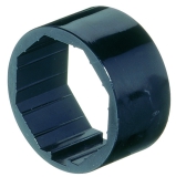 �berschiebring PVC f�r Stahlwelle 40, � 50 mm