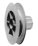 Schnurzugscheibe fr Stahlwelle 40 mm,  155 mm